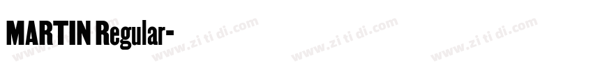 MARTIN Regular字体转换